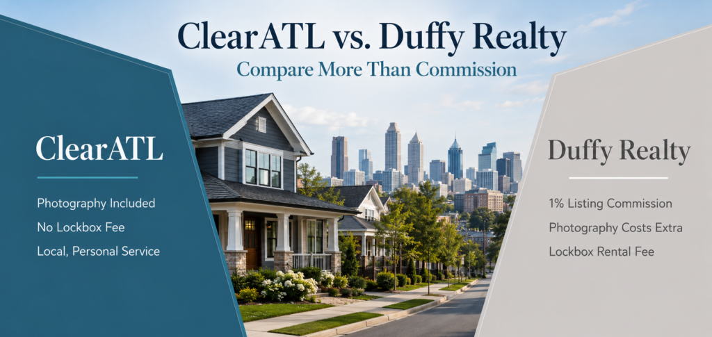 ClearATL vs. Duffy Realty comparison of Atlanta real estate listing services